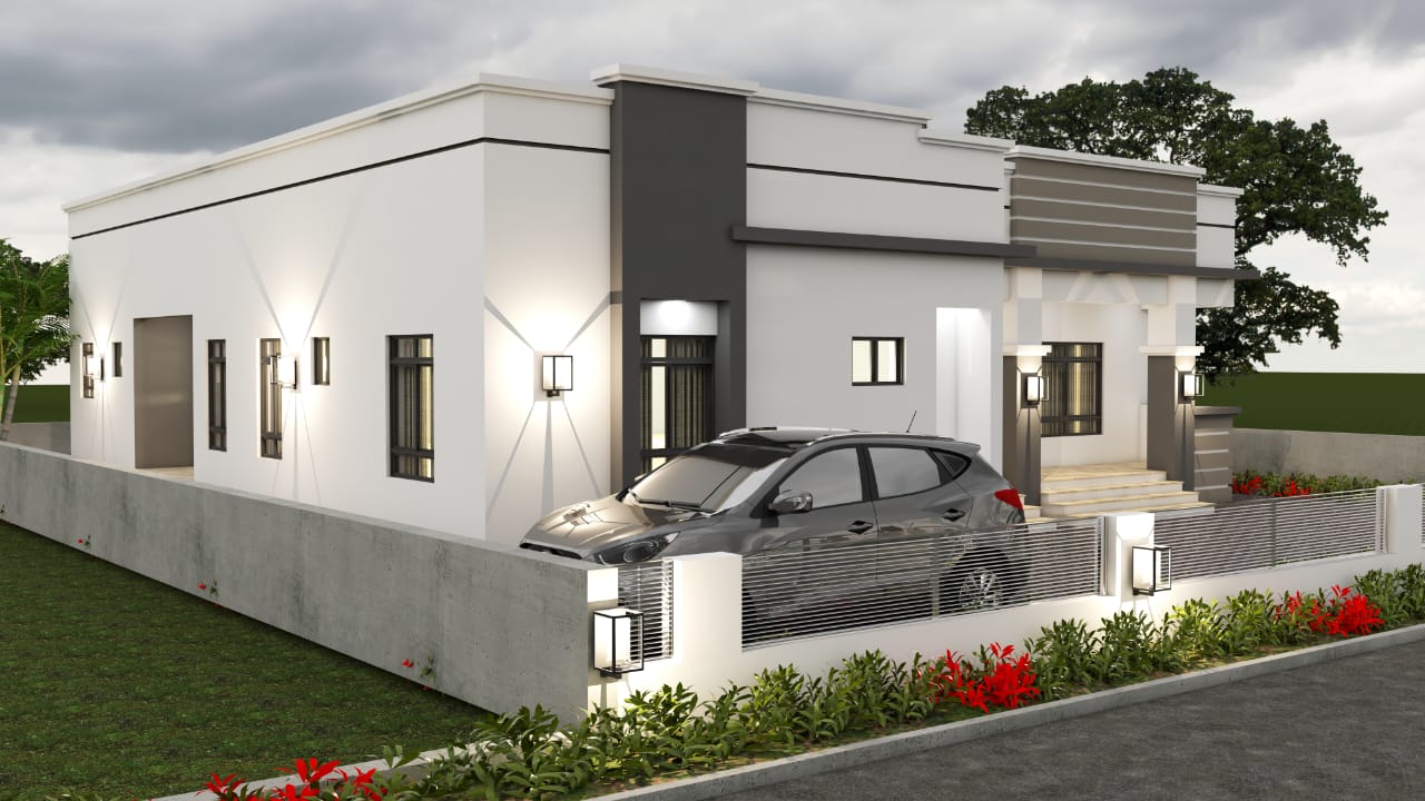 4 Bedroom Bungalow With An Attached bq